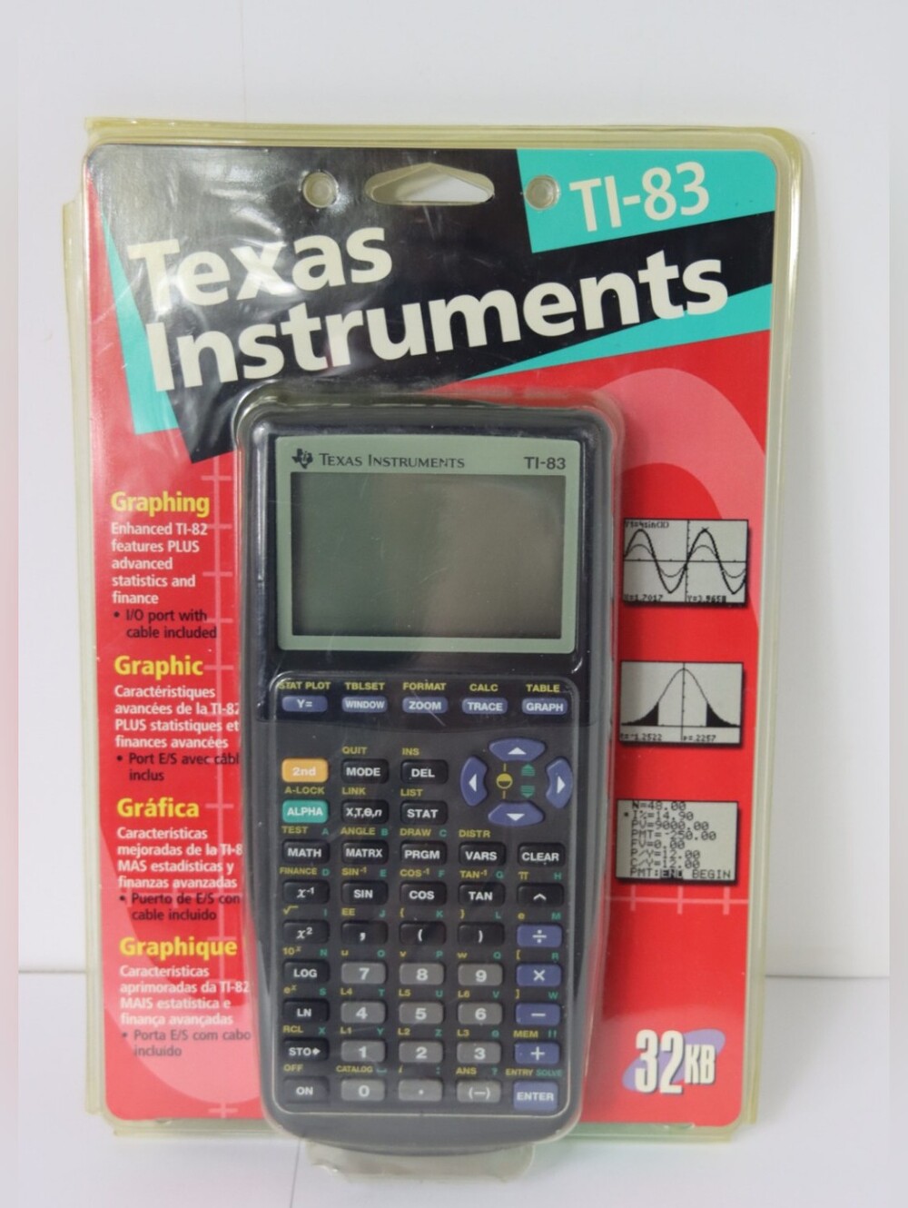 Texas Instruments TI-83 Graphing Calculator (Factory Sealed)